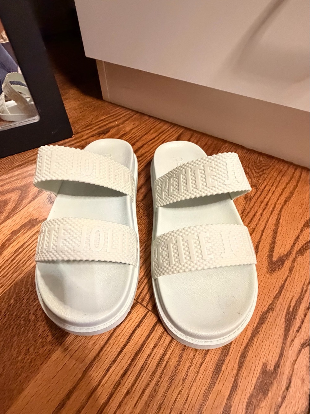 Women’s Light Blue Double-Strap Slide Sandals